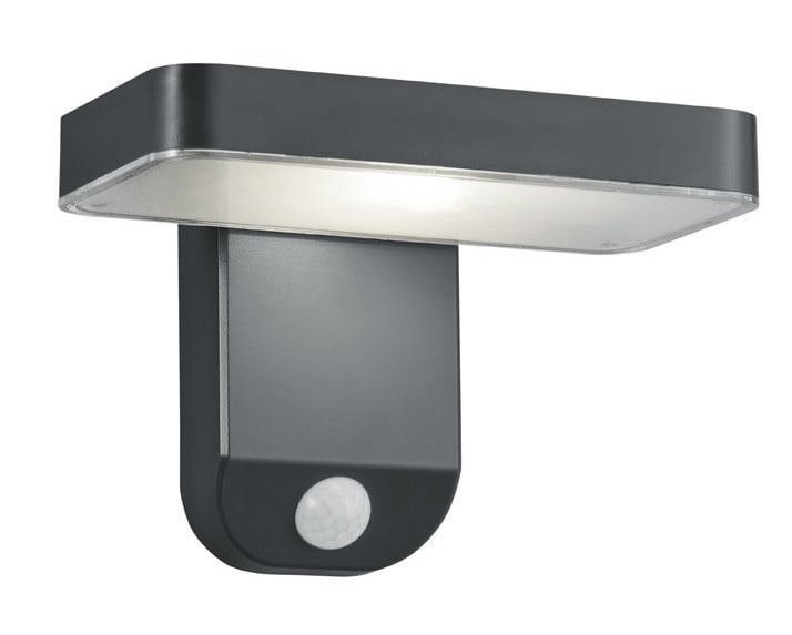 Kinkiet Zewnętrzny Solarny LED z Czujnikiem - 3000K - 4.5W - IP44 - Esquel - Antracyt