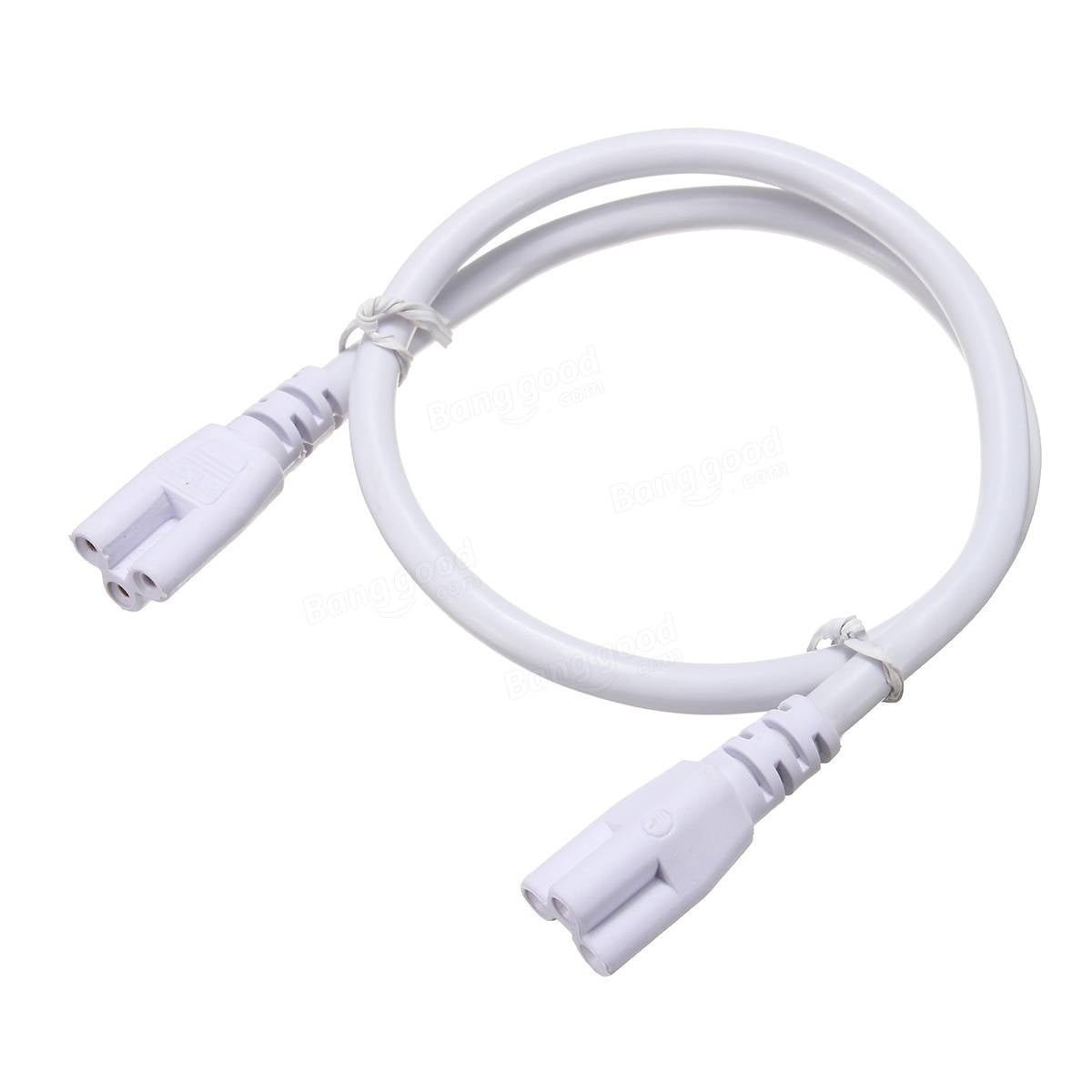 T5 Kabel sprzęgający 30cm - 220V - 2x3 biegunowe wtyczki