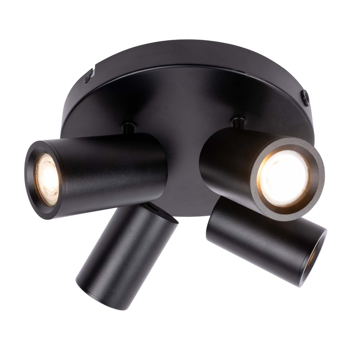 Smart LED Deckenstrahler Schwarz 4-licht - Dimmbar - 4.9W - RGB+CCT - Neigbar