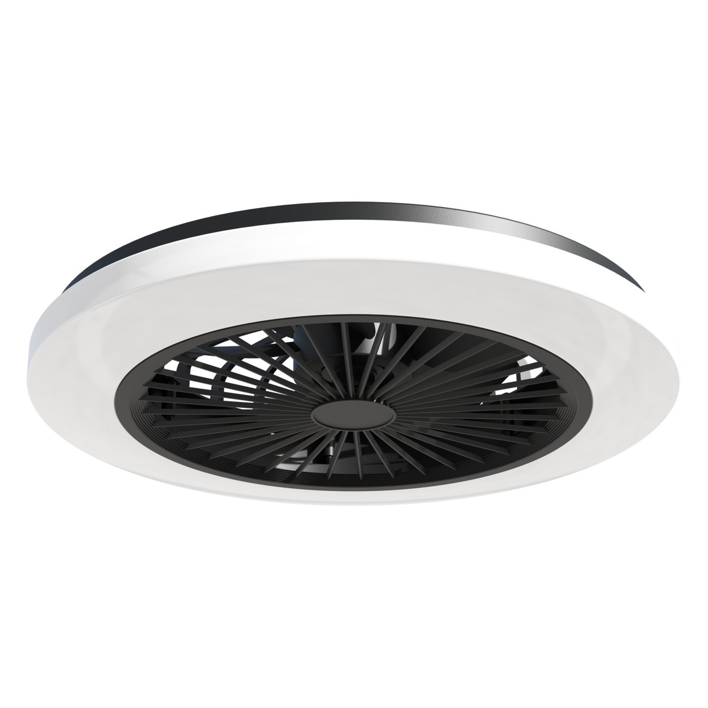 Inteligentny Wentylator Sufitowy z Lampą Calex - Czarny - 3000-6500K - W Tym Pilot