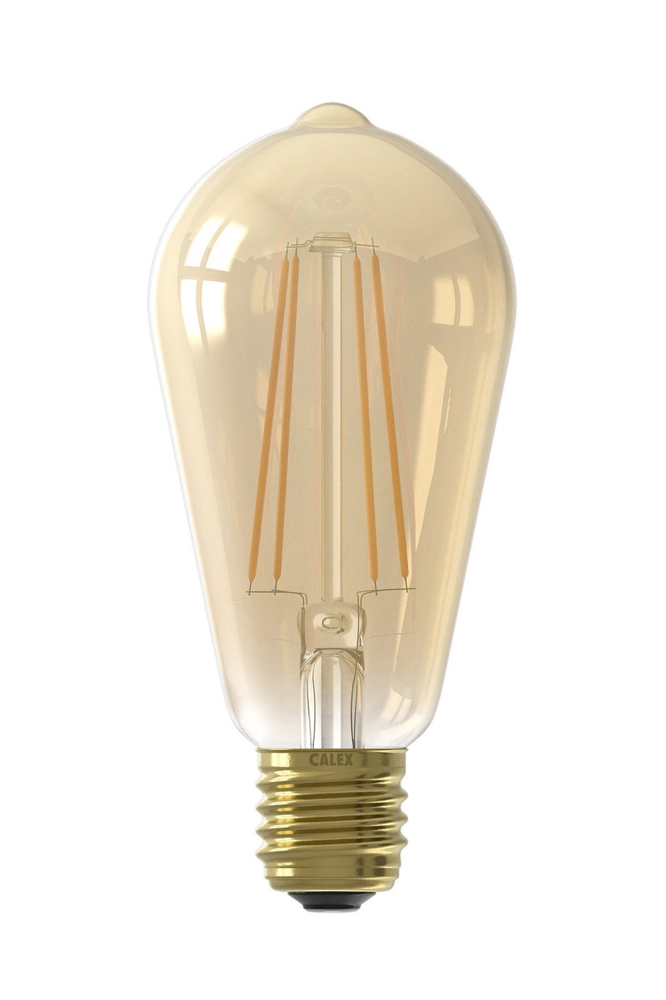 Rustykalna lampa LED Calex Ciepła - E27 - 470 Lm - Złota