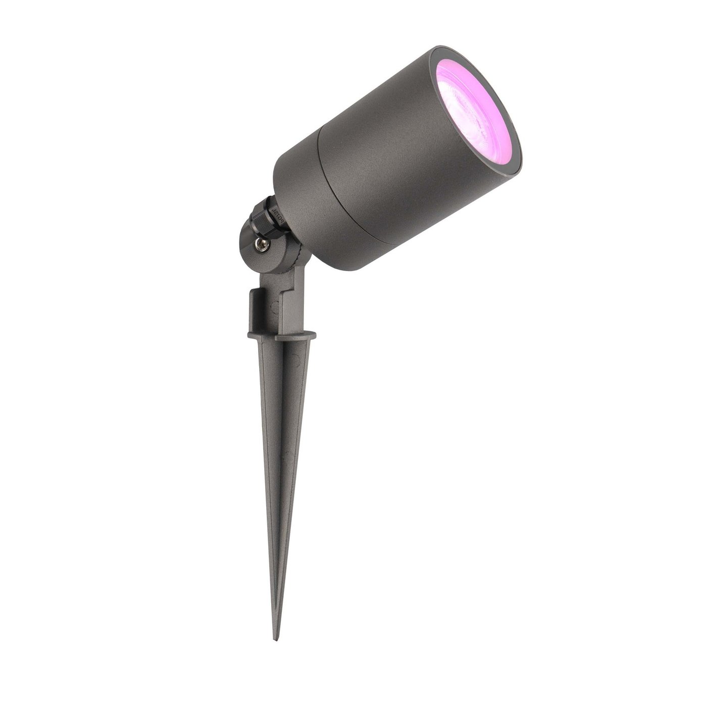 Zewnętrzny Reflektor Ogrodowy LED -  Antracyt - IP65 - 5W - RGBWW - Kabel zasilający 2 metry