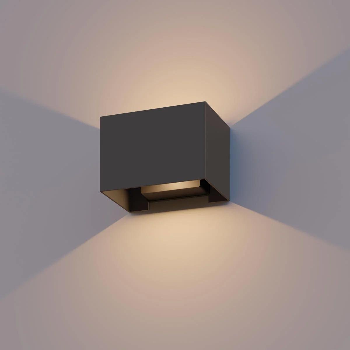 Kinkiet Zewnętrzny Calex - Dwustronny - 7W - 3000K - IP54 - Antracyt