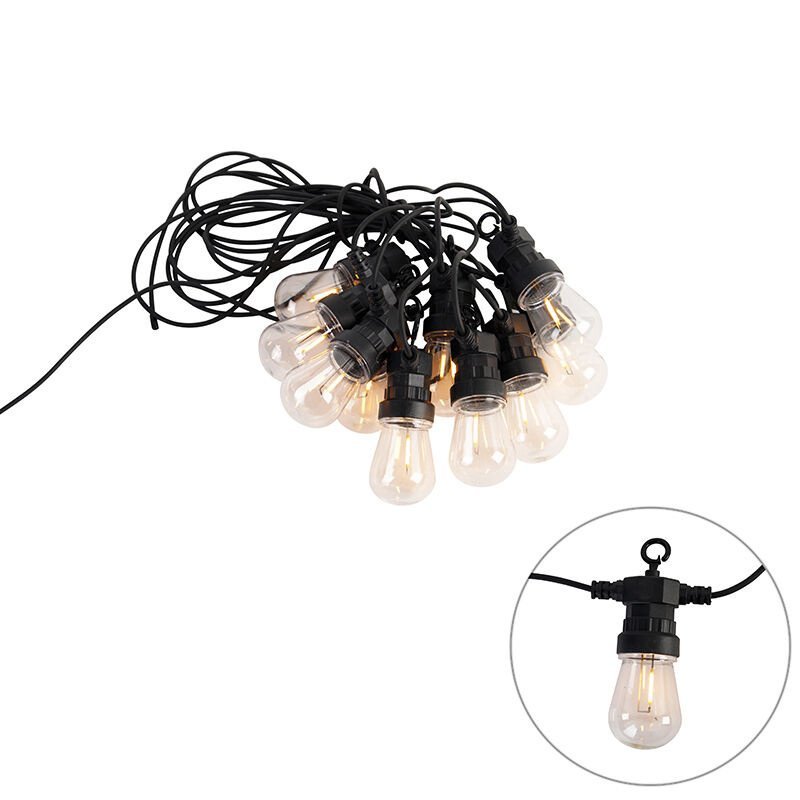 10m Calex LED Prikkabel - 1.8W - 1800K - IP44 - Incl. 10 LED Lampen
