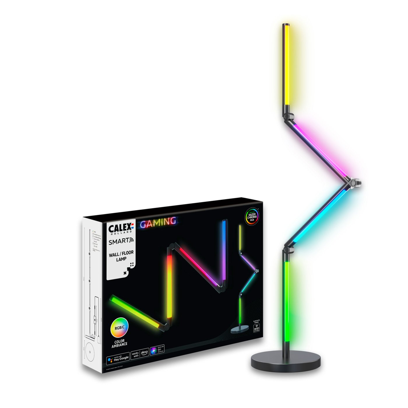 Inteligentna Lampa Stojąca LED Calex Gaming - RGBIC - 12W - 140CM