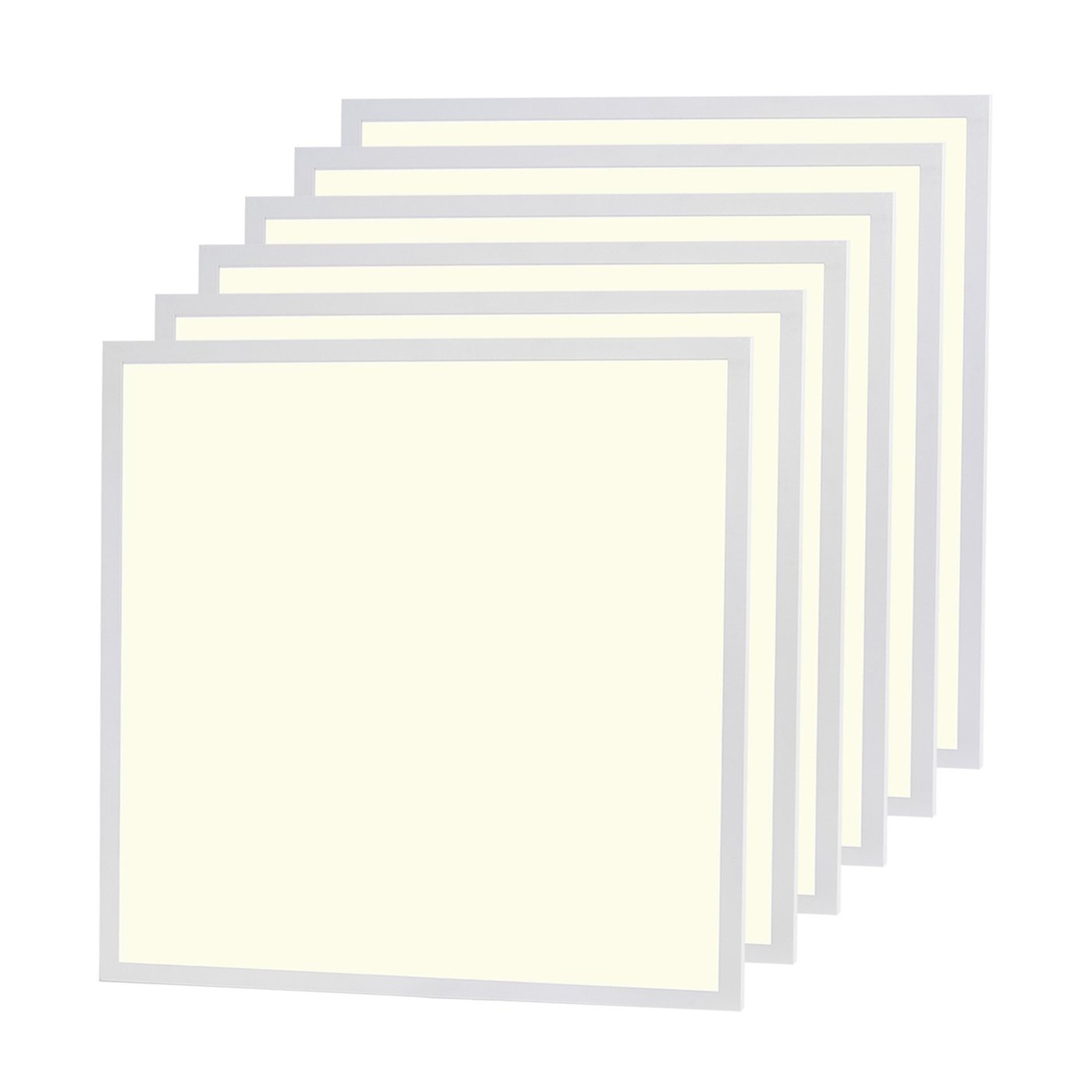 6x LED Panel 60x60 - 36W - 3000K - 100 Lm/W - Flimmerfrei - UGR <22 - 3 Jahre Garantie