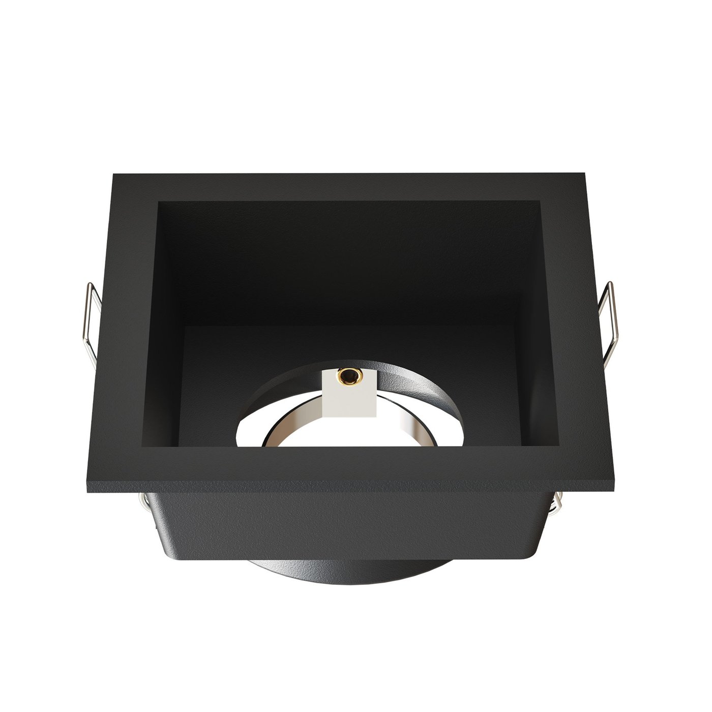 LED Einbaustrahler Dimmbar - Schwarz - Quadrat - GU10 Fitting - 85x85mm