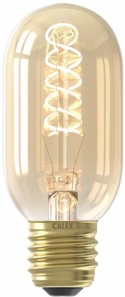 Żarówka rurowa LED Calex Premium Ø45 - E27 - 250 lumenów - złote wykończenie