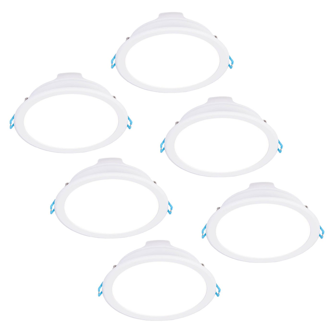 6x Downlight LED 12W - 4000K - 1080 Lúmenes - Ø140 mm