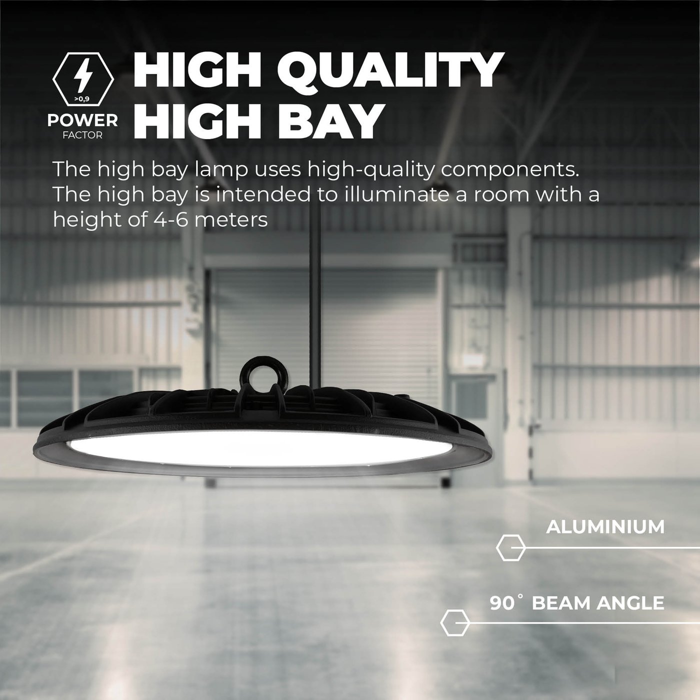 LED's Light PRO LED Pendelleuchte 2400392 LED-Hallentiefstrahler, LED