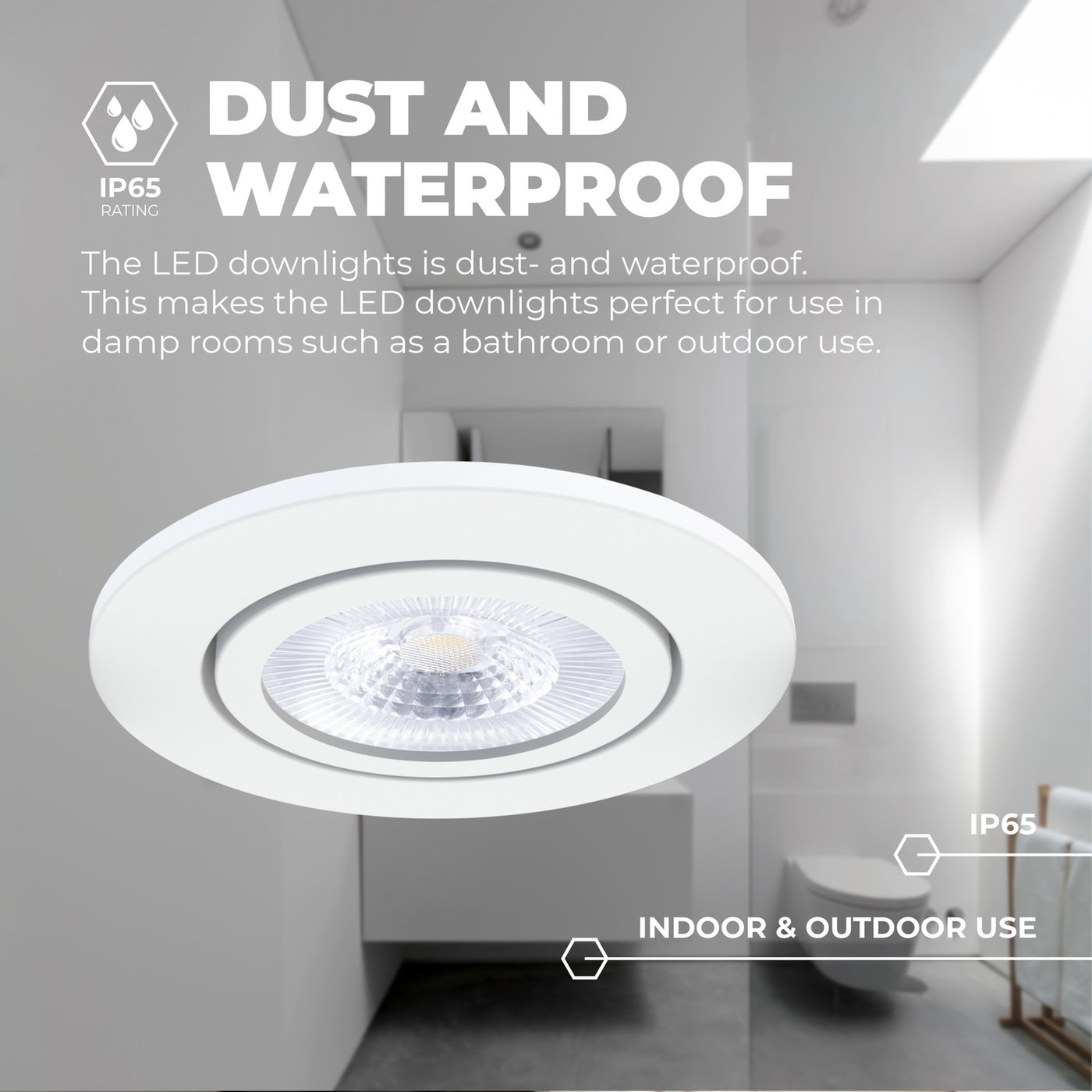 Faretti LED Da Incasso Gr4tec - Set Da 6, 6W Cadauno, IP65 Impermeabili, Dimmerabili, Bianco Naturale 4000K - Perfetti Per Bagno E Cucina - Foto 6