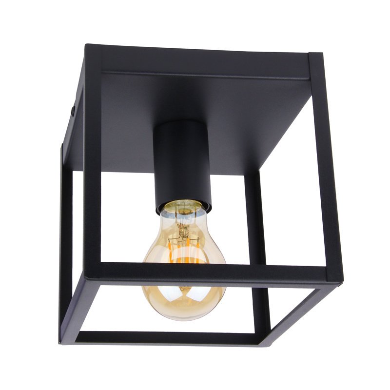 Lampa Sufitowa LED - Leduxa - Czarny - Kwadrat - Żarnik E27 - 4W
