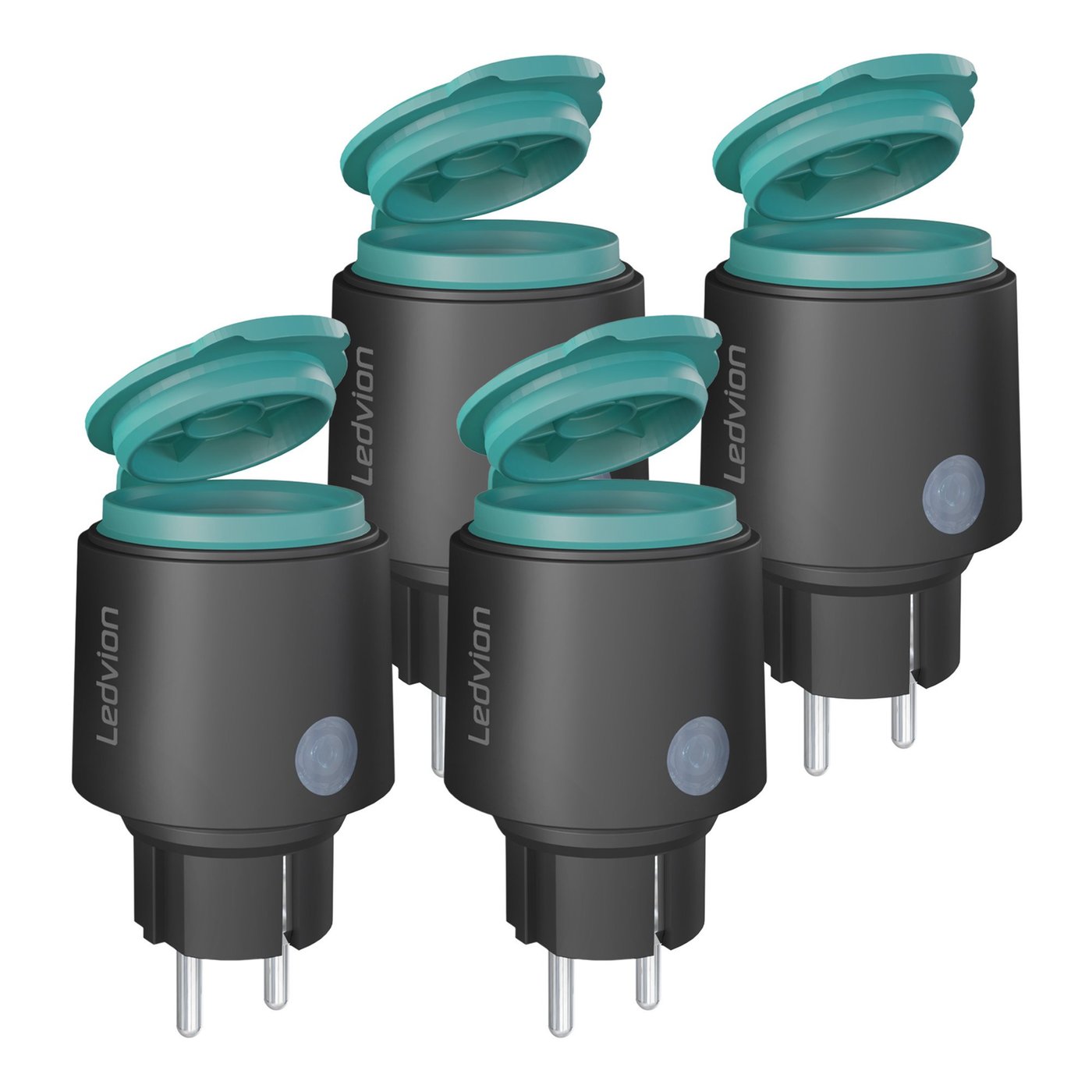 4x Presa da Esterno - Contatore Elettrico - IP44 - Presa Smart