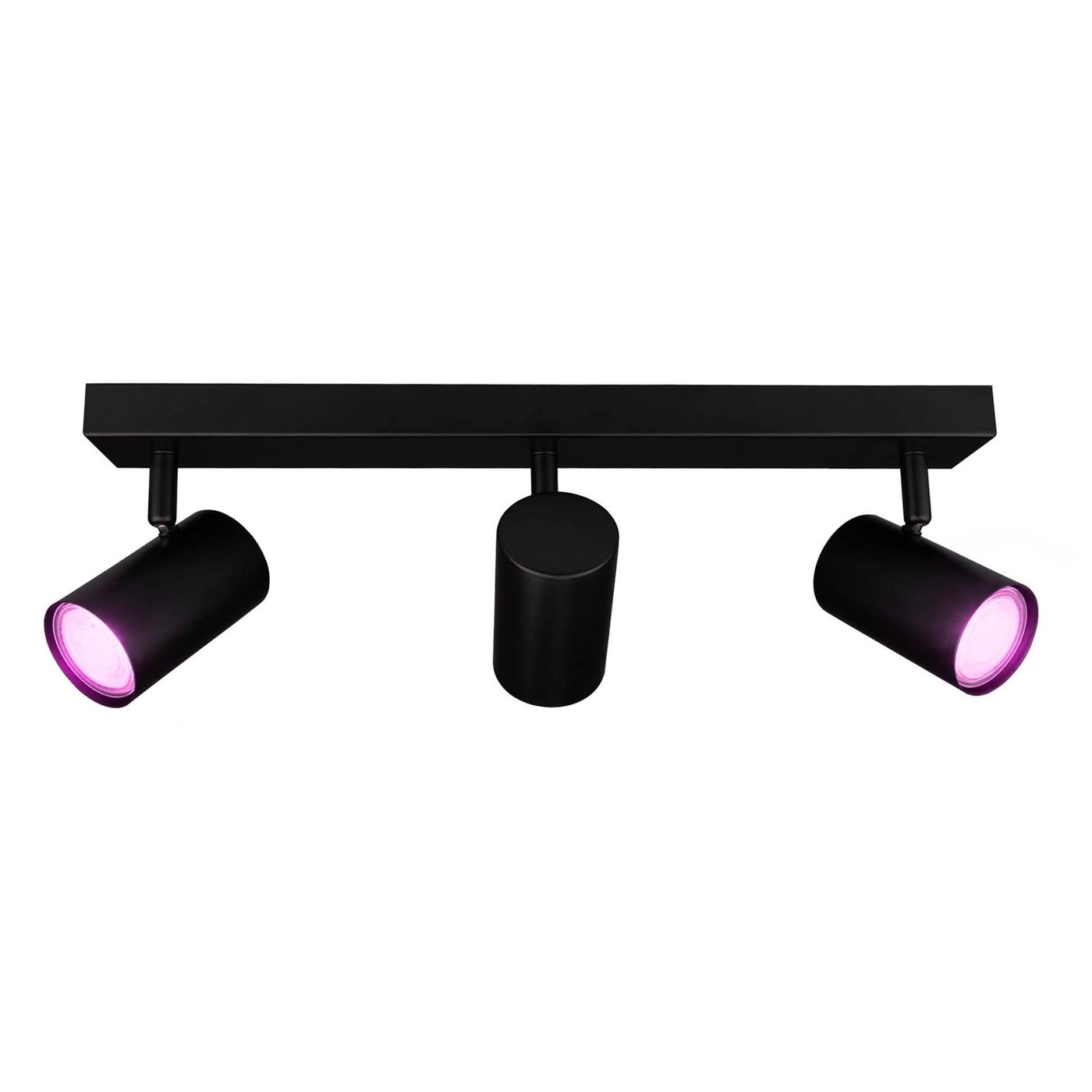 Reflektory sufitowe LED - Czarna - 4.9W - RGB+CCT - ściemniany - Trio - Uchylna