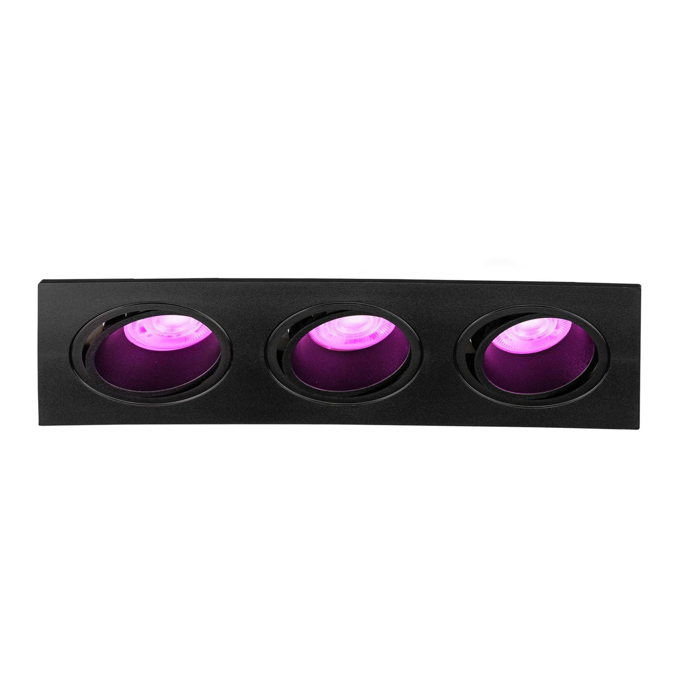 Oczka sufitowe - LED - potrójny - inteligentne oświetlenie - ściemnialny - RGBWW - 215 mm