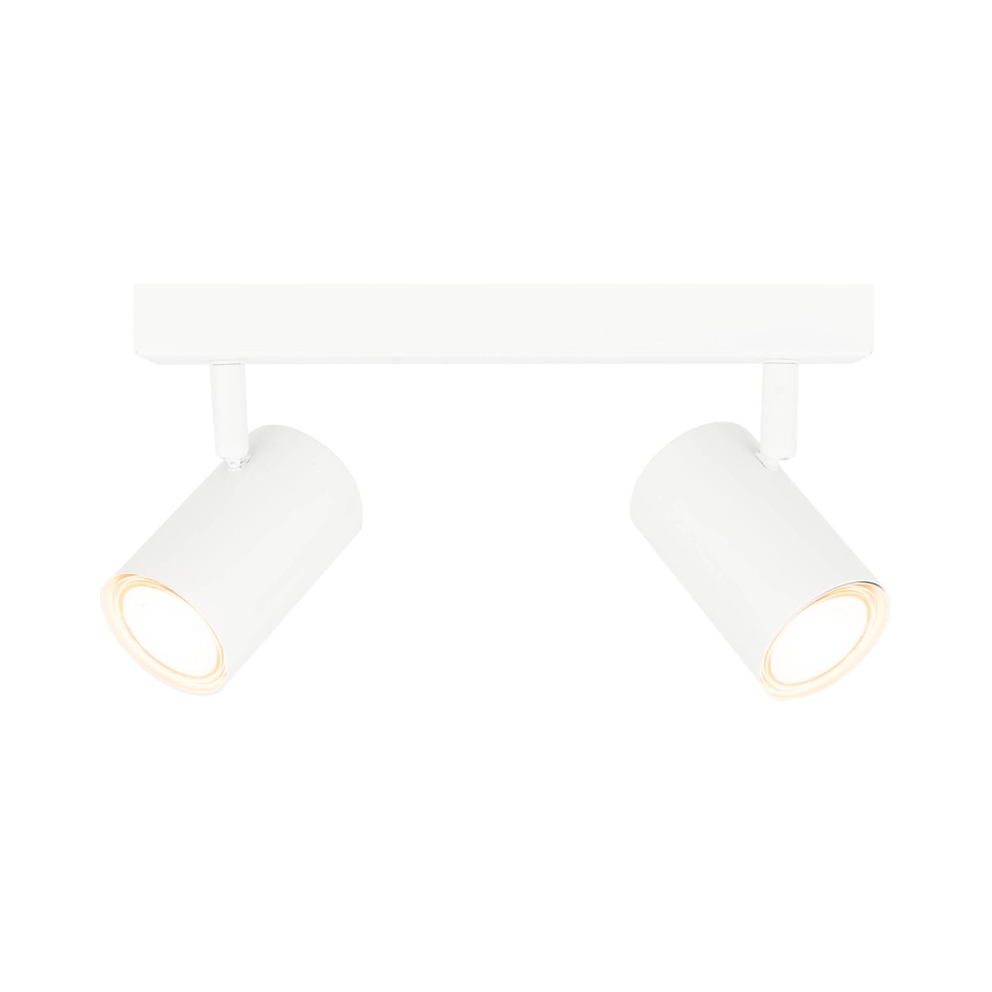 Reflektory sufitowe LED - Biała - ściemniany - Duo - Uchylna - żarówka GU10 - Natynkowa