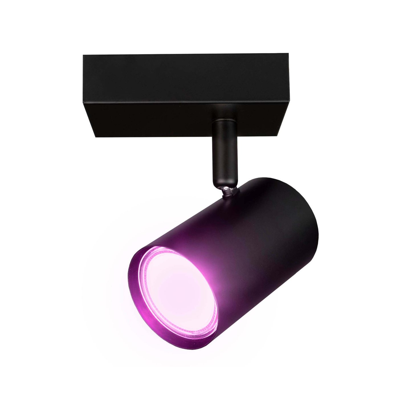Reflektory sufitowe LED - Czarna - 4.9W - RGB+CCT - ściemniany - Uchylna