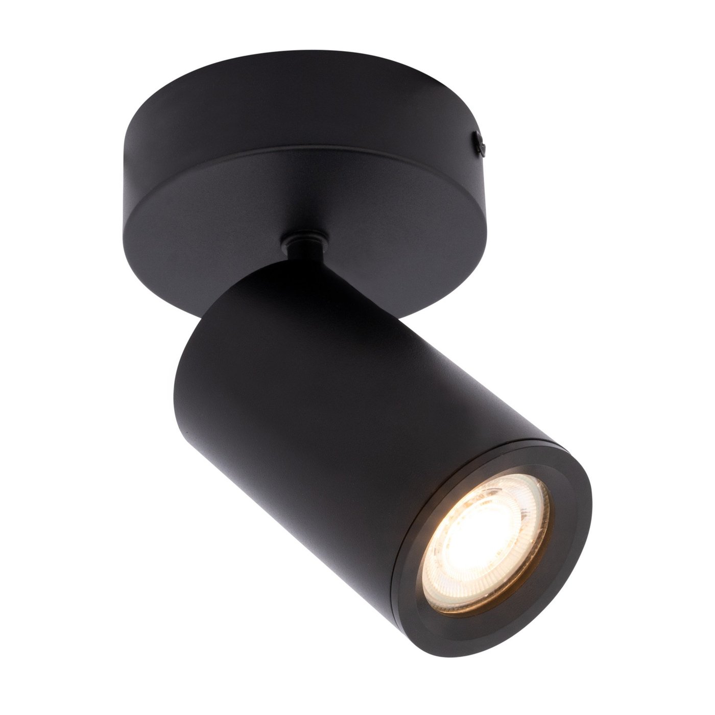 Spot Plafonnier LED Noir - Inclinable - Raccord GU10
