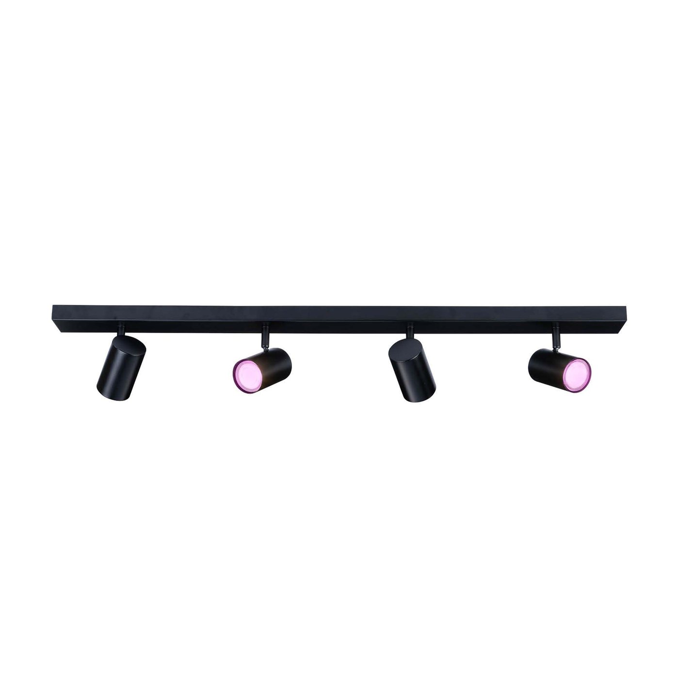 Reflektory sufitowe LED - Czarna - 4.9W - RGB+CCT - ściemniany - Kwadrat - Uchylna