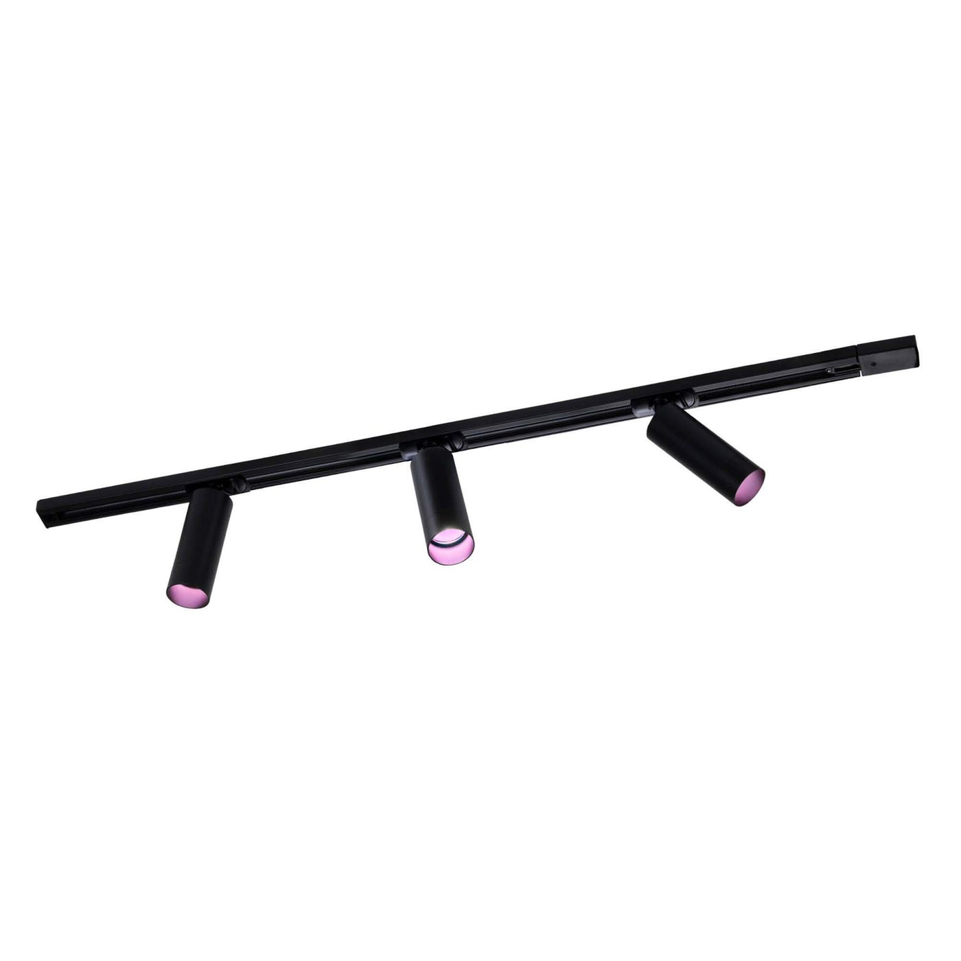 1m Smart LED Schienensystem - 3 Spots - 4.9W - RGB+CCT - Dimmbar - 1 Phasen - Schwarz