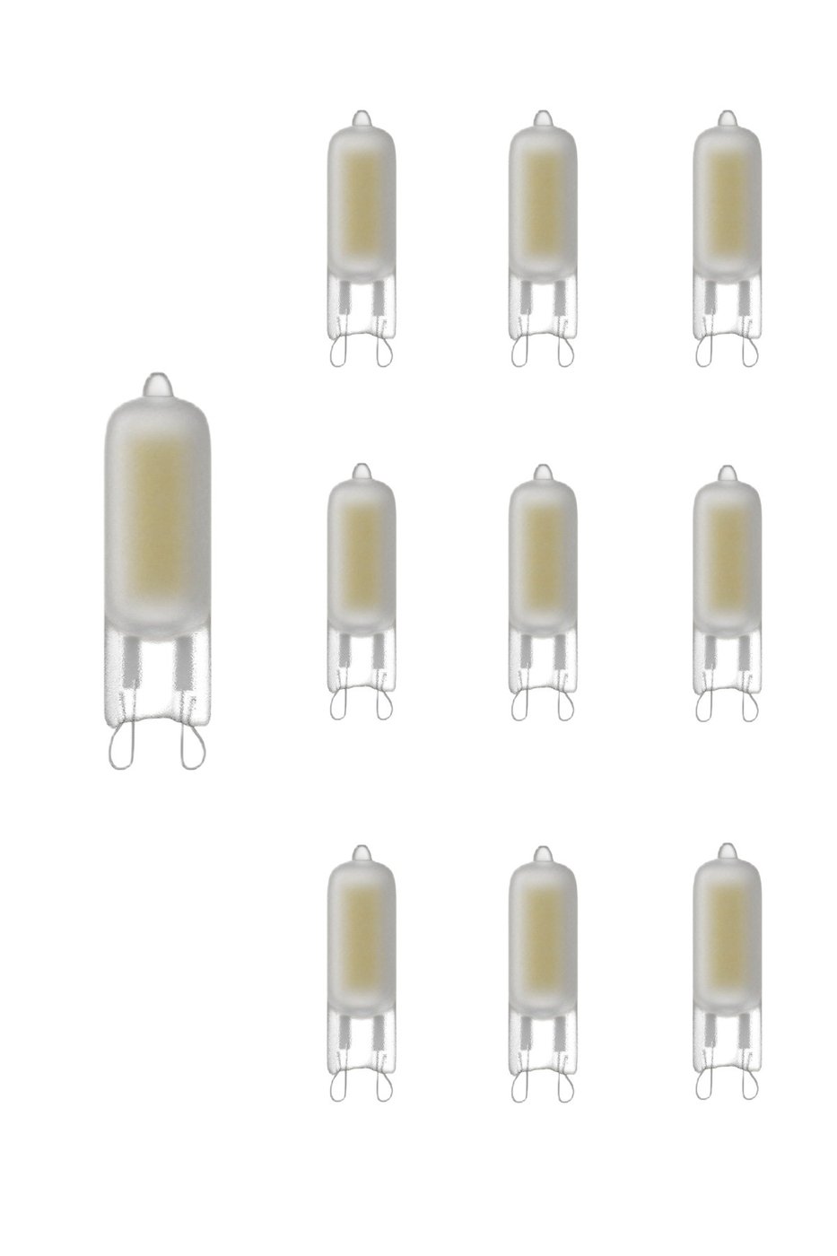 10-pak Calec lampa LED Ø13 - G9 - 200 lumenów - matowe