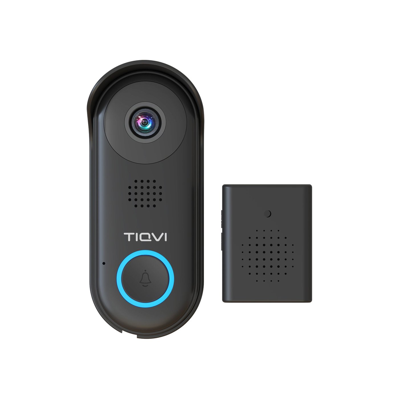 Sonnette Intelligente avec Caméra – Sonnette Vidéo Filaire sans Abonnement - WiFi - Full HD - Incl. Carillon