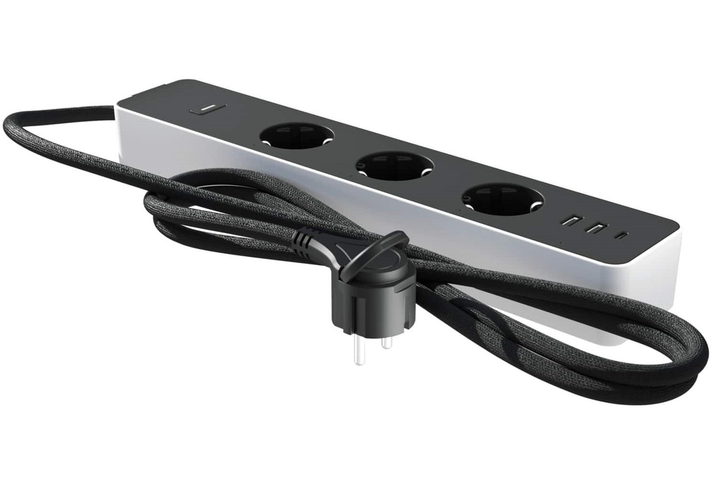 Inteligentna Calex Listwa Zasilajaca + USB - Gniazdo Stołowe - 3 Krotne
