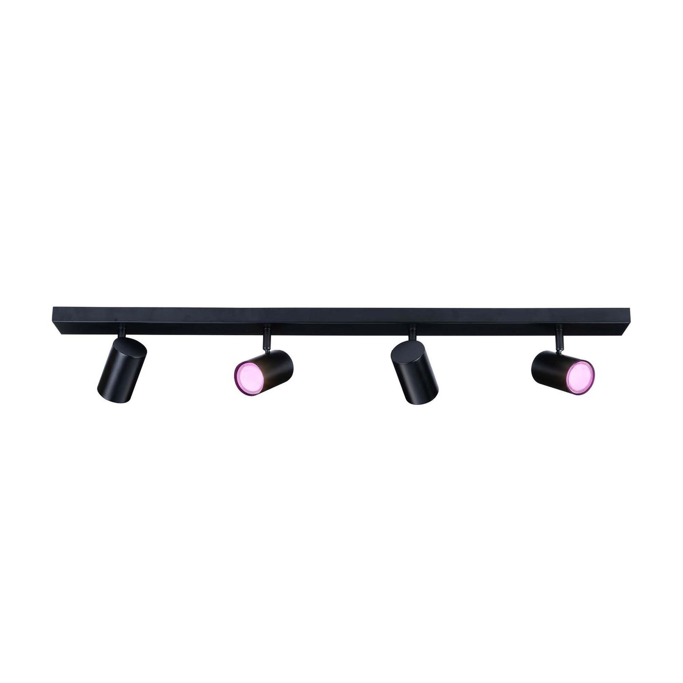 Smart LED Deckenstrahler Schwarz 4-licht - 4.9W - RGB+CCT - Neigbar