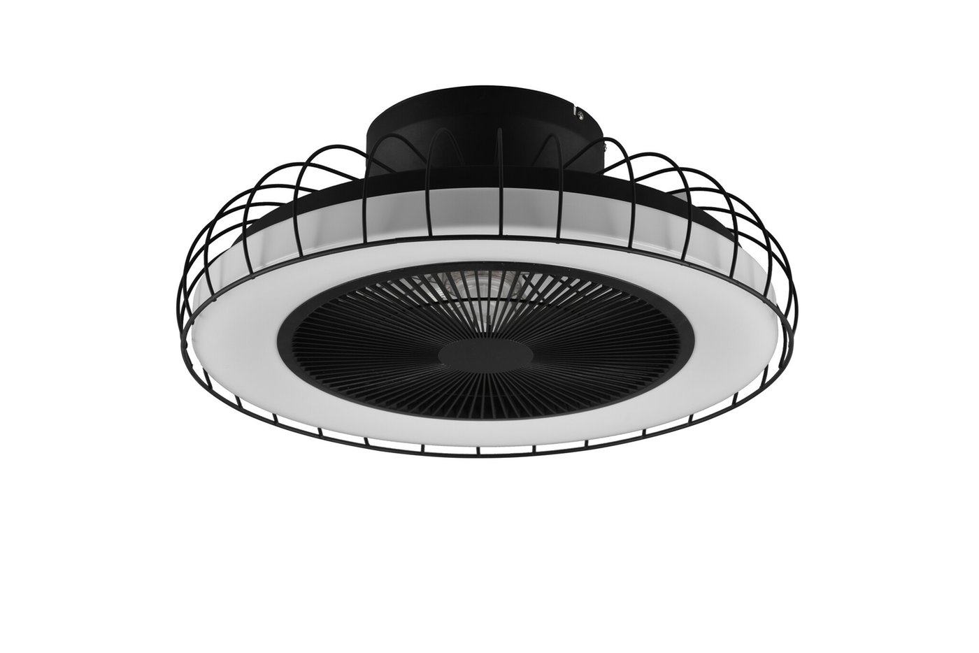 Wentylator LED Czarny Matowy - 30W - 3420Lm - 2700-6500K - Pilot - Timer - Możliwość ściemniania - Lampka nocna - WiZ Connected