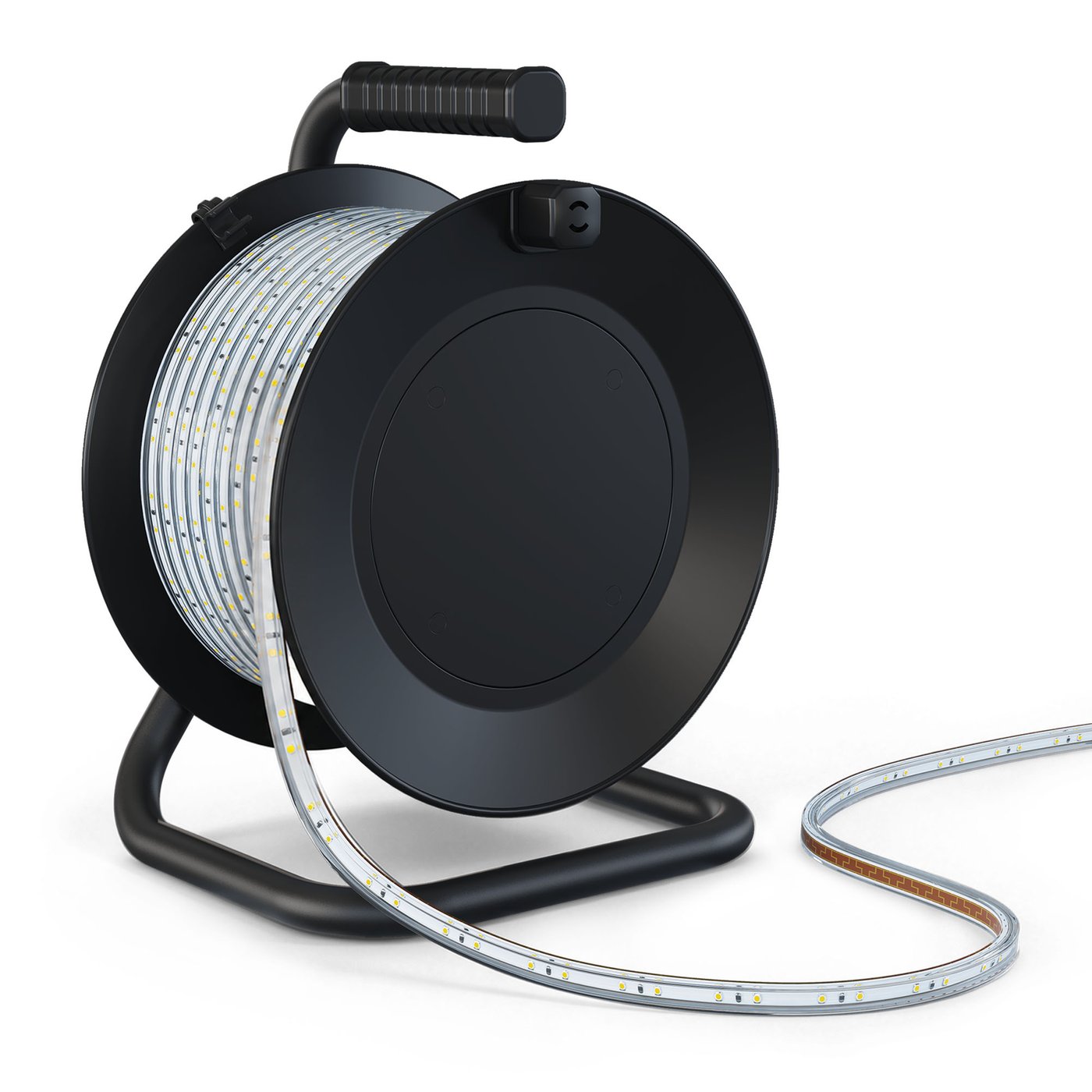 30m LED Strip Light on Reel - 4000K - IP65 - 8W/m - 690 lm/m - Construction Site Lighting