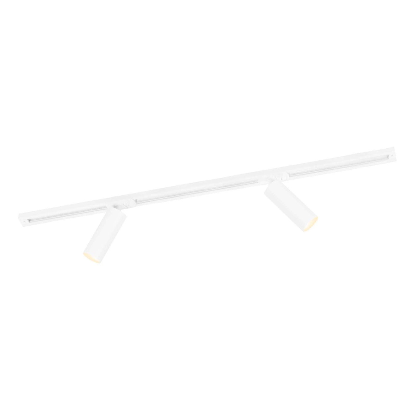 1m LED Schienensystem - 2 Spots - Dimmbar - 1 Phasen - Weiß