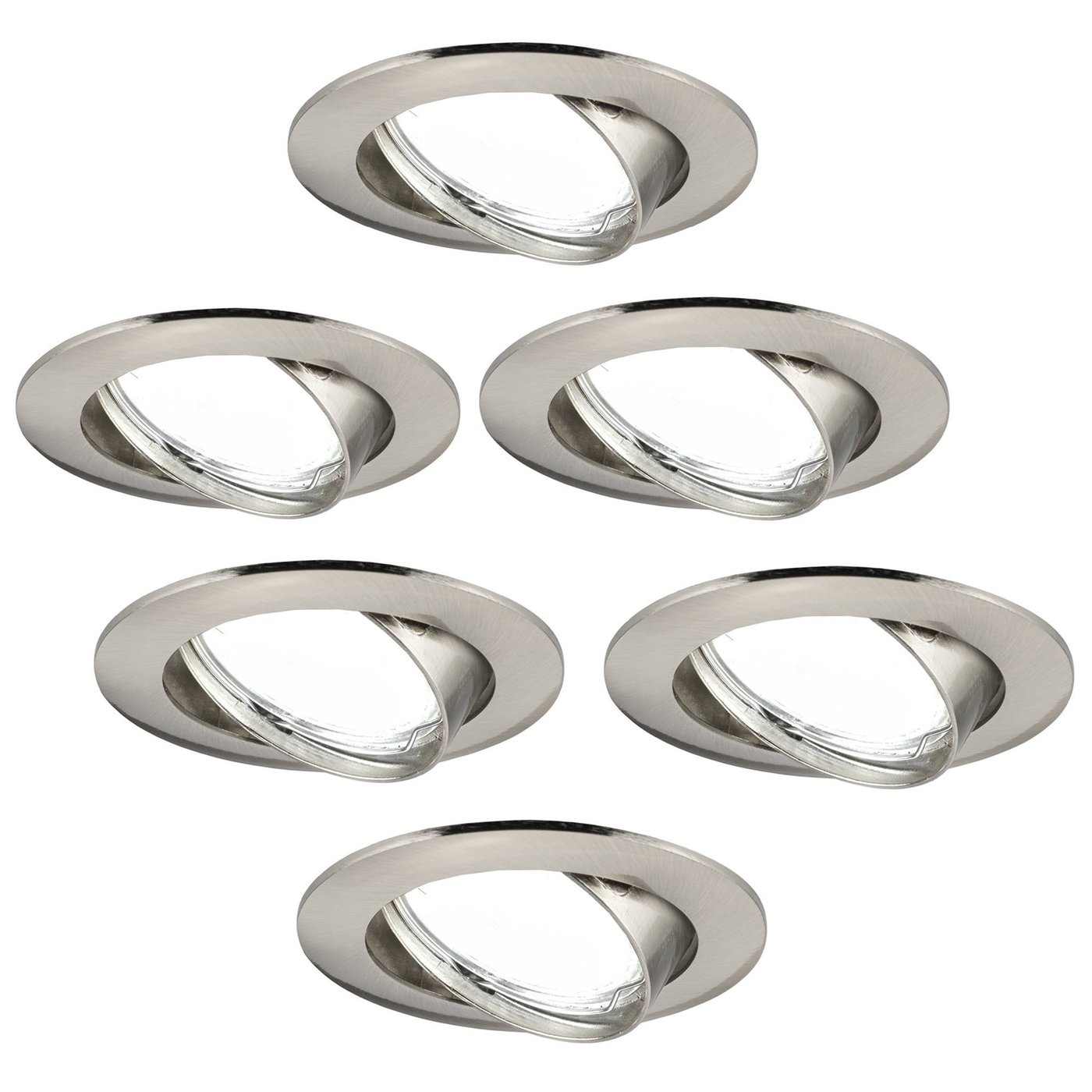 Focos Empotrables LED Regulables Inox - Amsterdam - 3W - 6500K - ø82mm - 6 pack