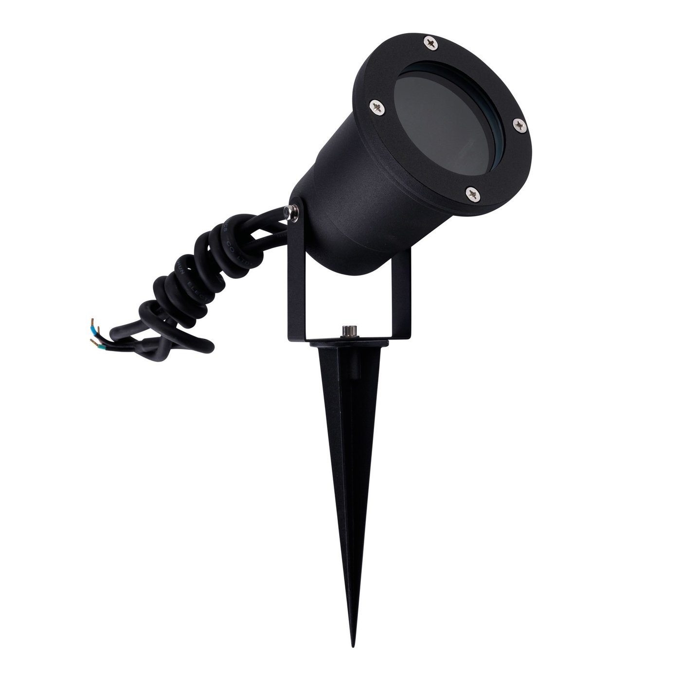LED Gartenstrahler Aluminium - IP65 - GU10 Fassung - 1M Kabel