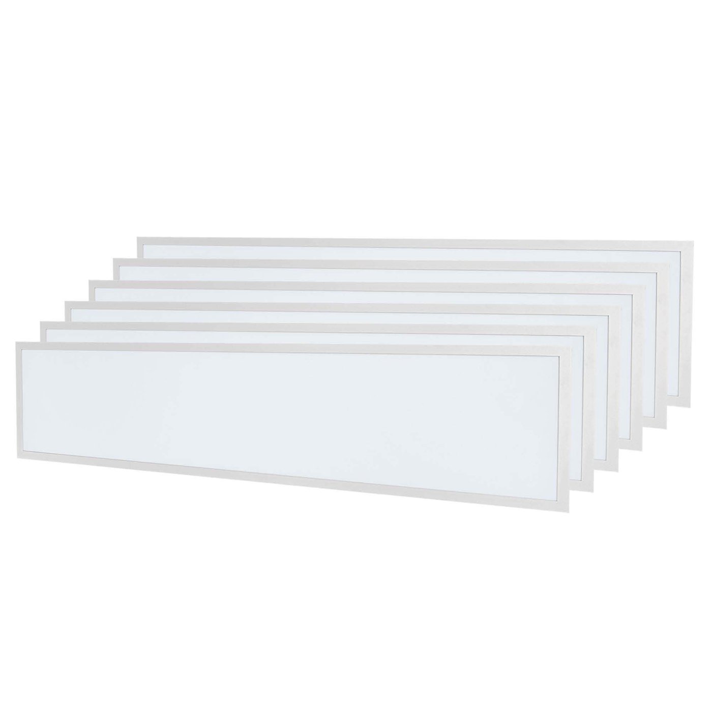 6x Panneau LED 120x30 - UGR <19 - 24W - 210 Lm/W - 6500K - 5 Années Garantie - Classe énergétique A