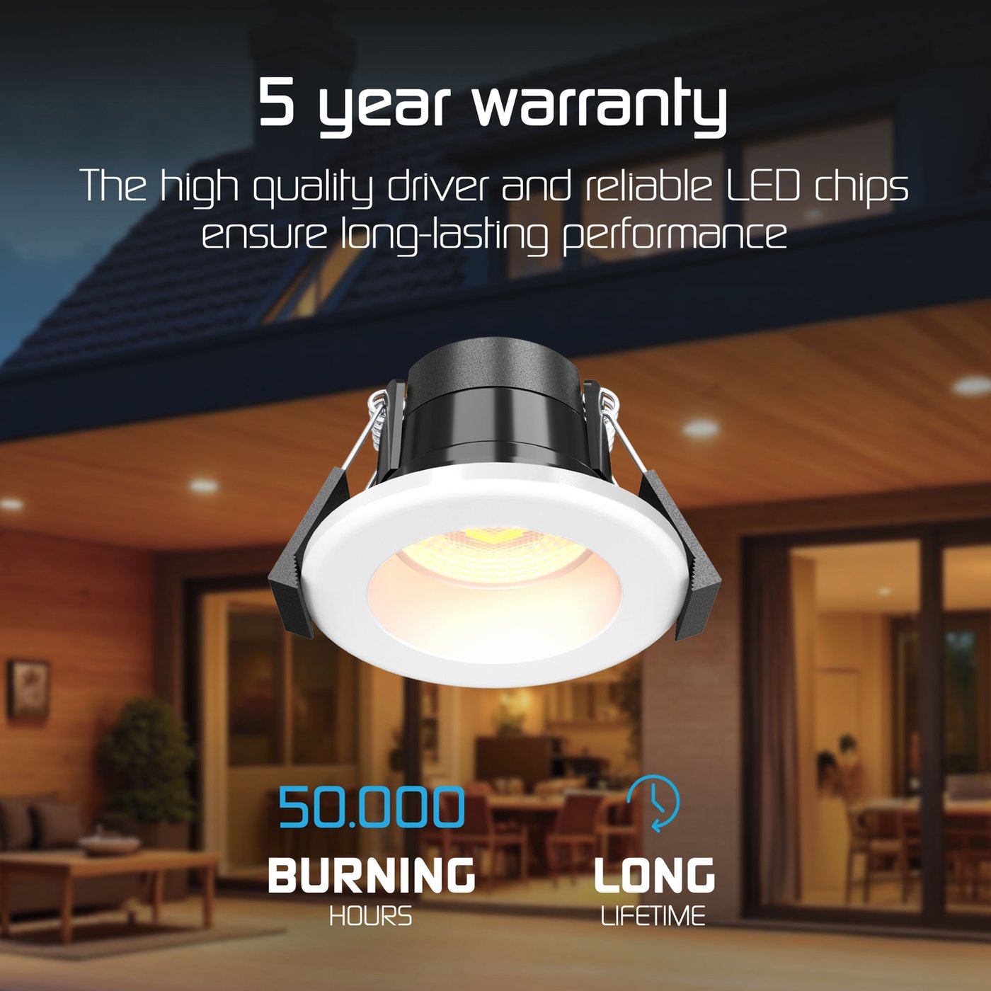 Set di 20 faretti LED mini 18 mm illuminazione da incasso in acciaio inox per terrazza sepolta plafoniera, IP67 impermeabile DC12 V, luce esterna per cammino scala paesaggio passo (blu