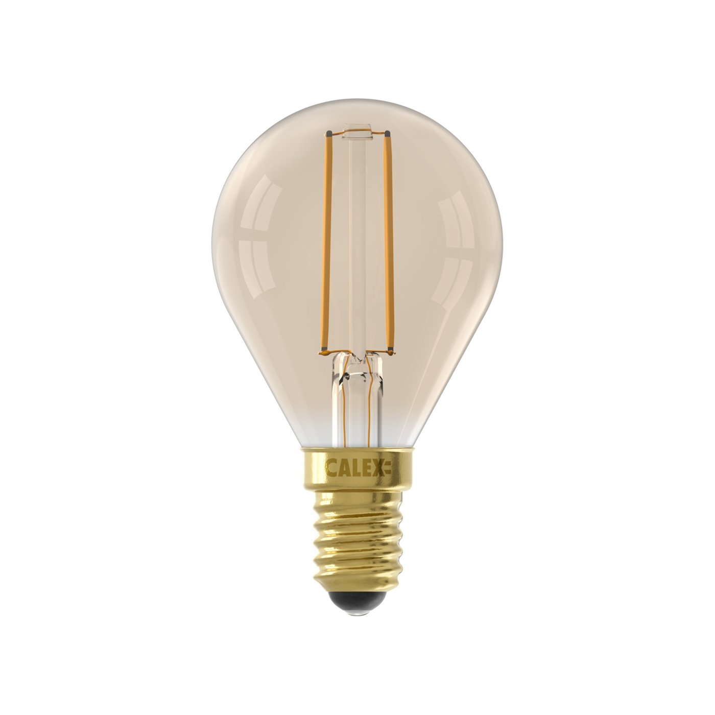 Calex Sferyczna Lampa LED Ciepła - E14 - 250 Lm - Złote Wykończenie