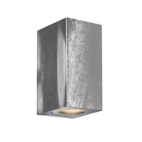 Wandlamp Buiten Tweezijdig Gegalvaniseerd - GU10 Fitting- Canto Maxi Kubi 2 - 15 jaar garantie