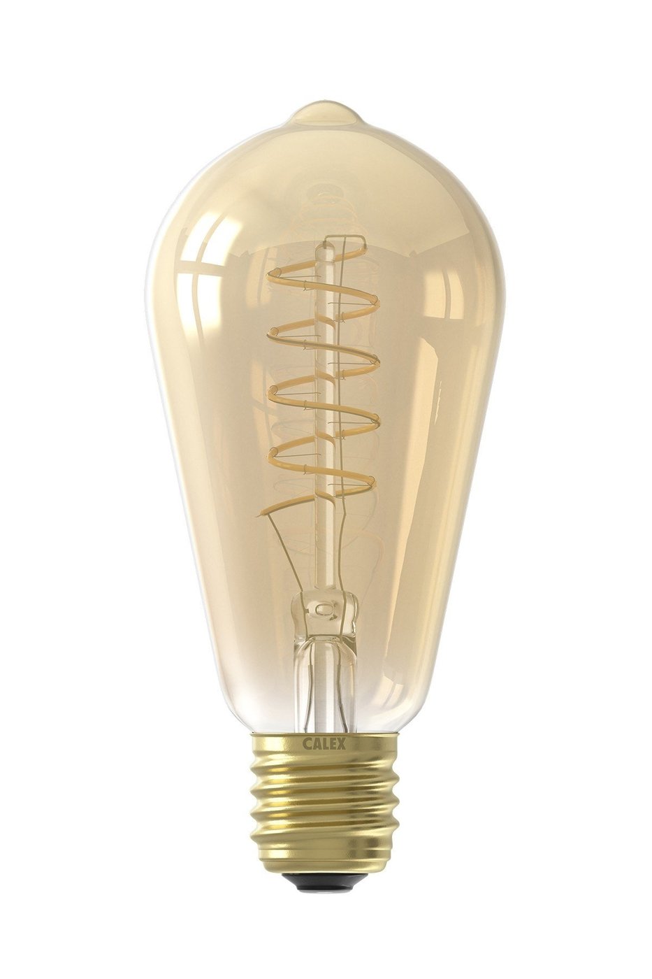 Calex Rustique Ampoule LED Flexible - E27 - 250 Lm - Or Finish - Lampe Vintage