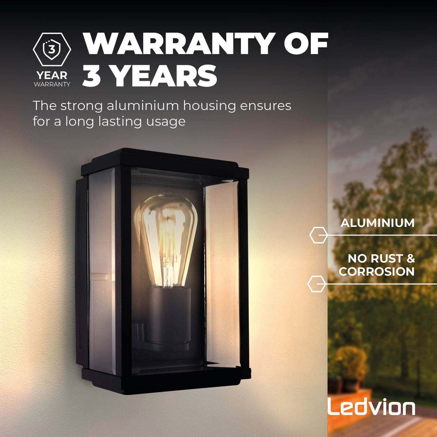 EGLO 88489 - Buiten wandlamp MILTON gegalvaniseerd staal IP44