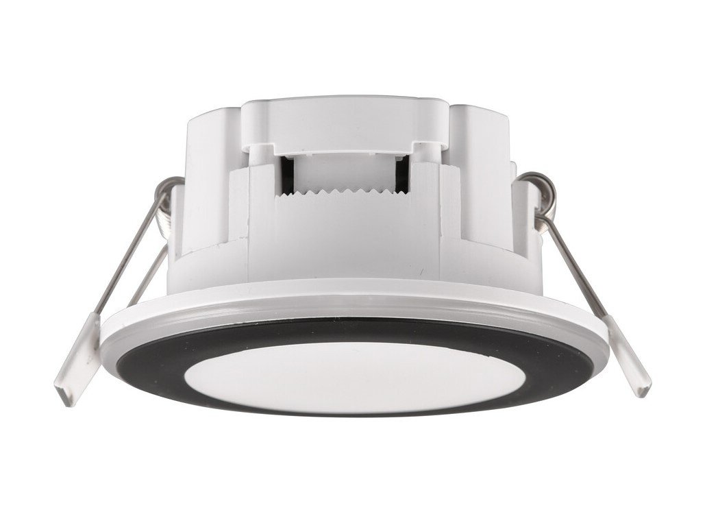 Lampa Wpuszczana w Sufit LED Matowa Czarna - 5W - 3000K - RGBWW - Odchylenia