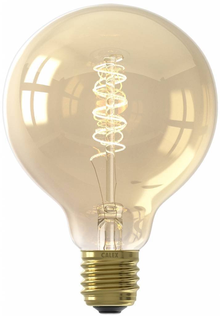 Calex Premium Ampoule LED Globe Ø95 - E27 - 250 Lumen - Or Finish - Lampe Vintage