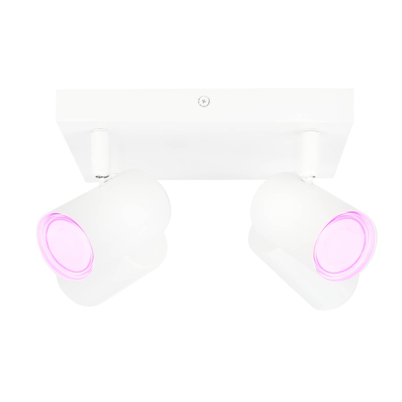 Reflektory sufitowe LED - Biała - 4.9W - RGB+CCT - ściemniany - Kwadrat - Uchylna