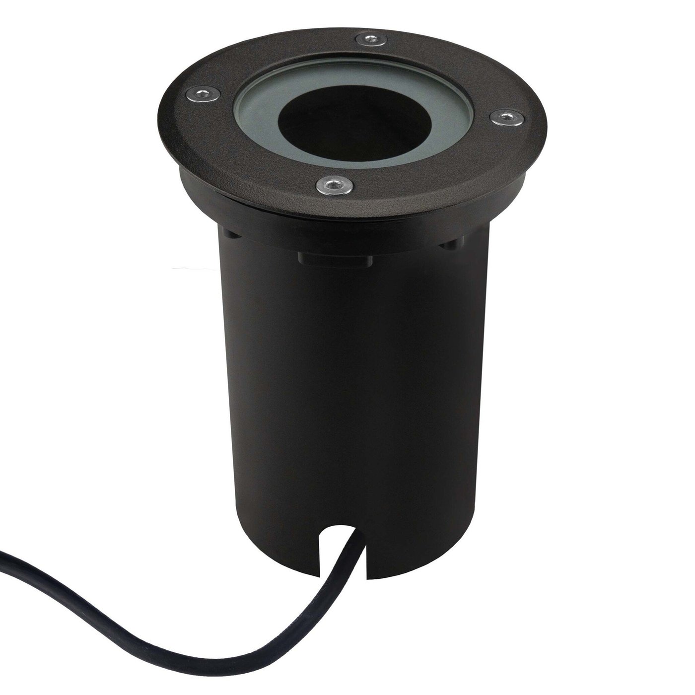 IP67 Grondspot Zwart LED Rond - GU10 - 1m Kabel
