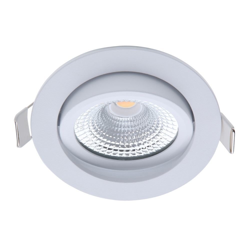LED Einbaustrahler Weiß - 5W - IP54 - 2700K - Neigbar