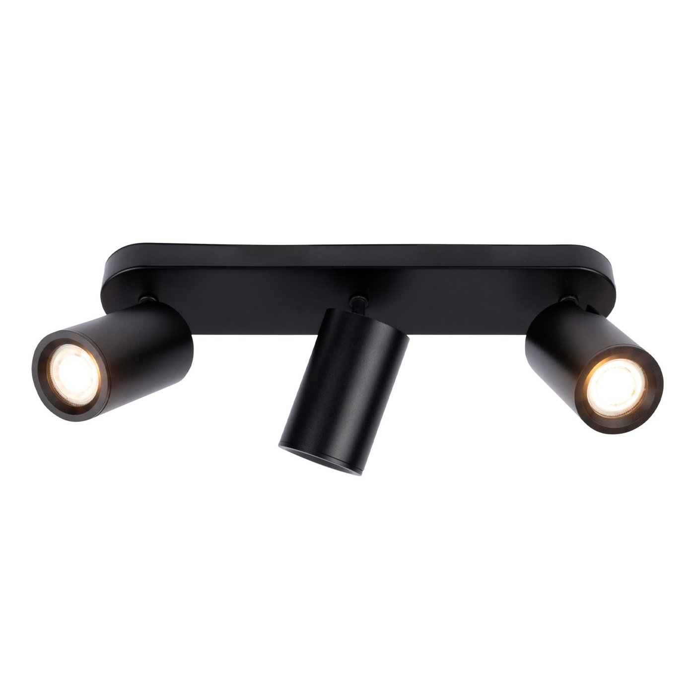 Reflektory Sufitowe LED Czarne Trio - Uchylne - Gniazdo GU10