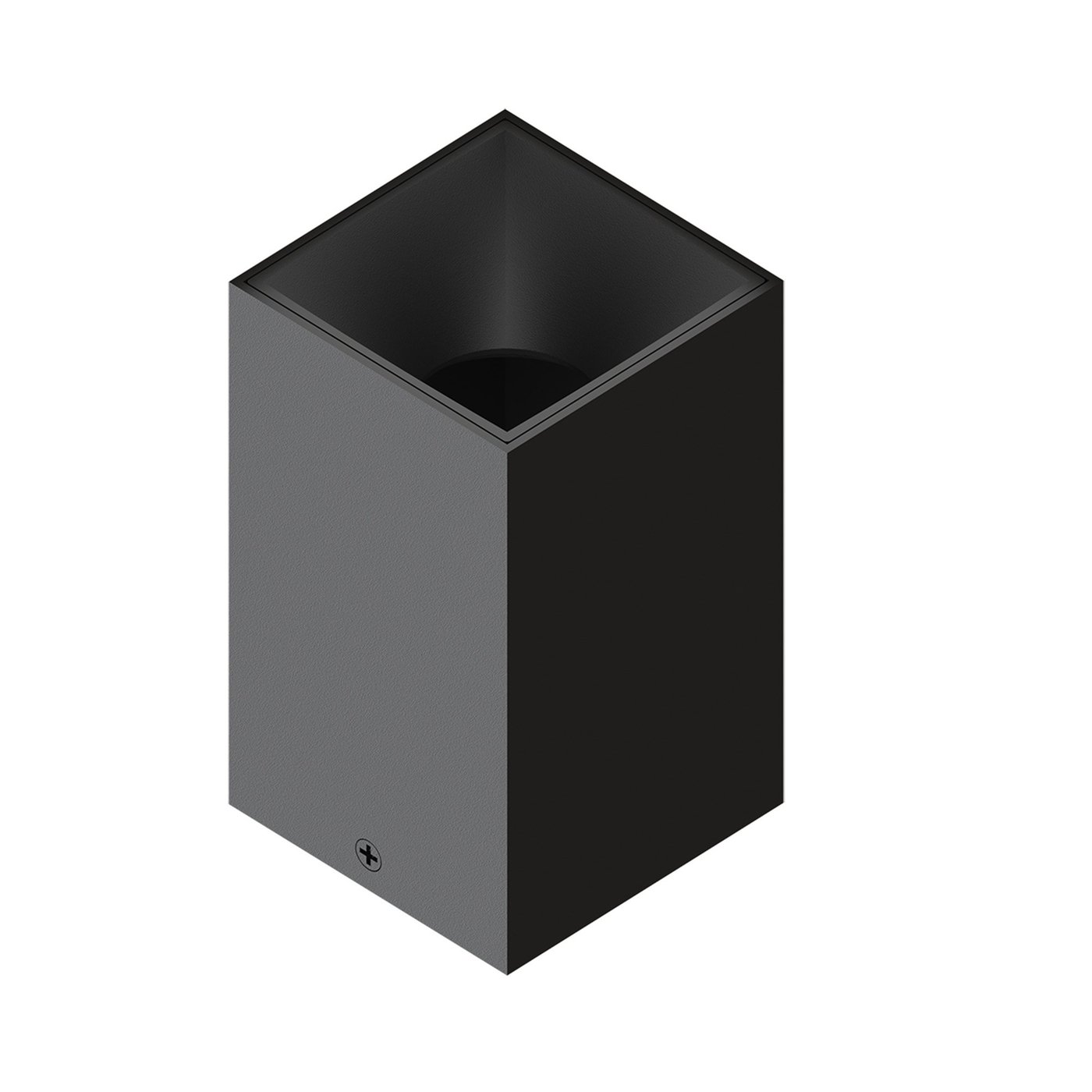 Spot LED en saillie - Dimmable - Noir - Carré - Raccord GU10 - 80x80 mm