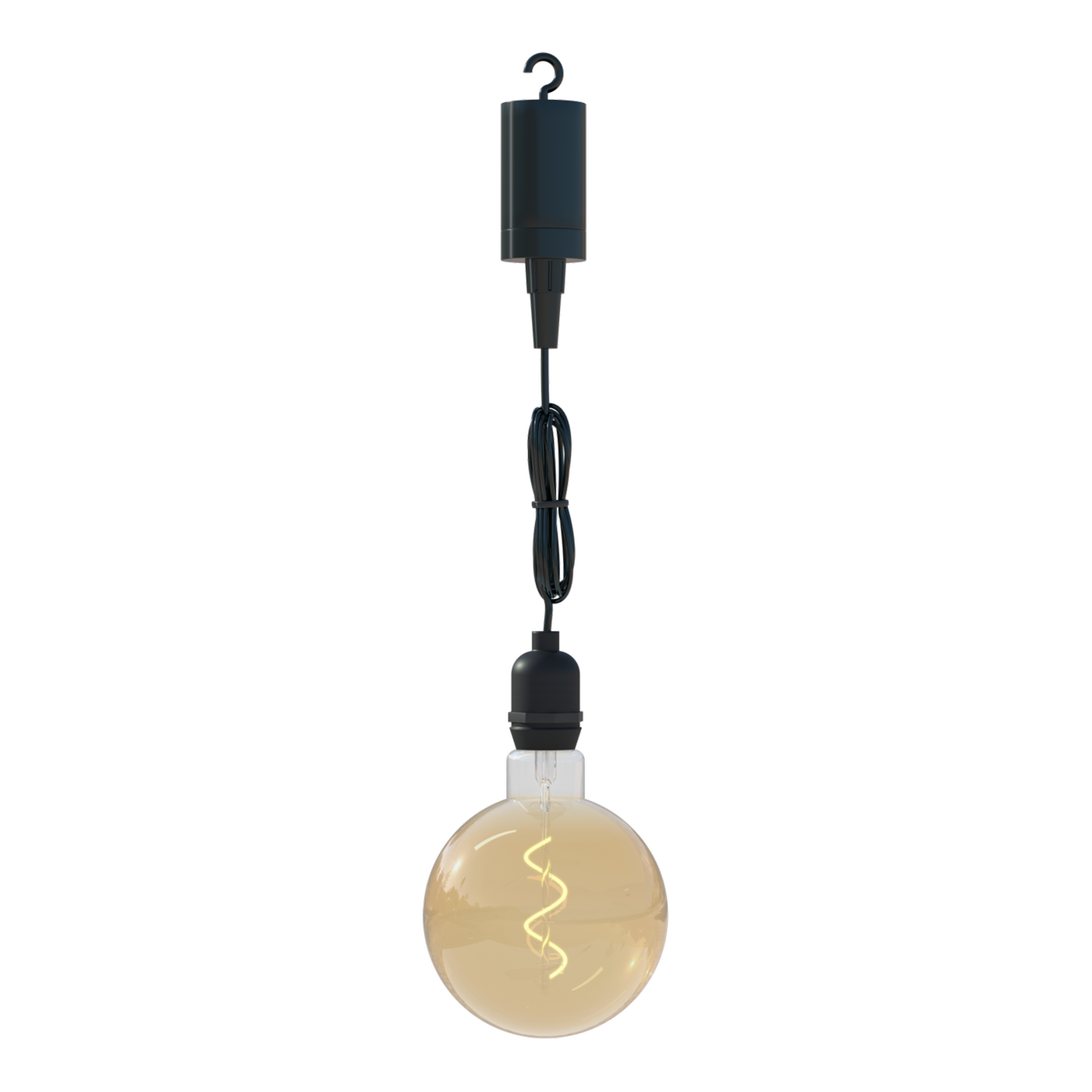 LED-Hängelampe - 1W - 2200K - Schwarz