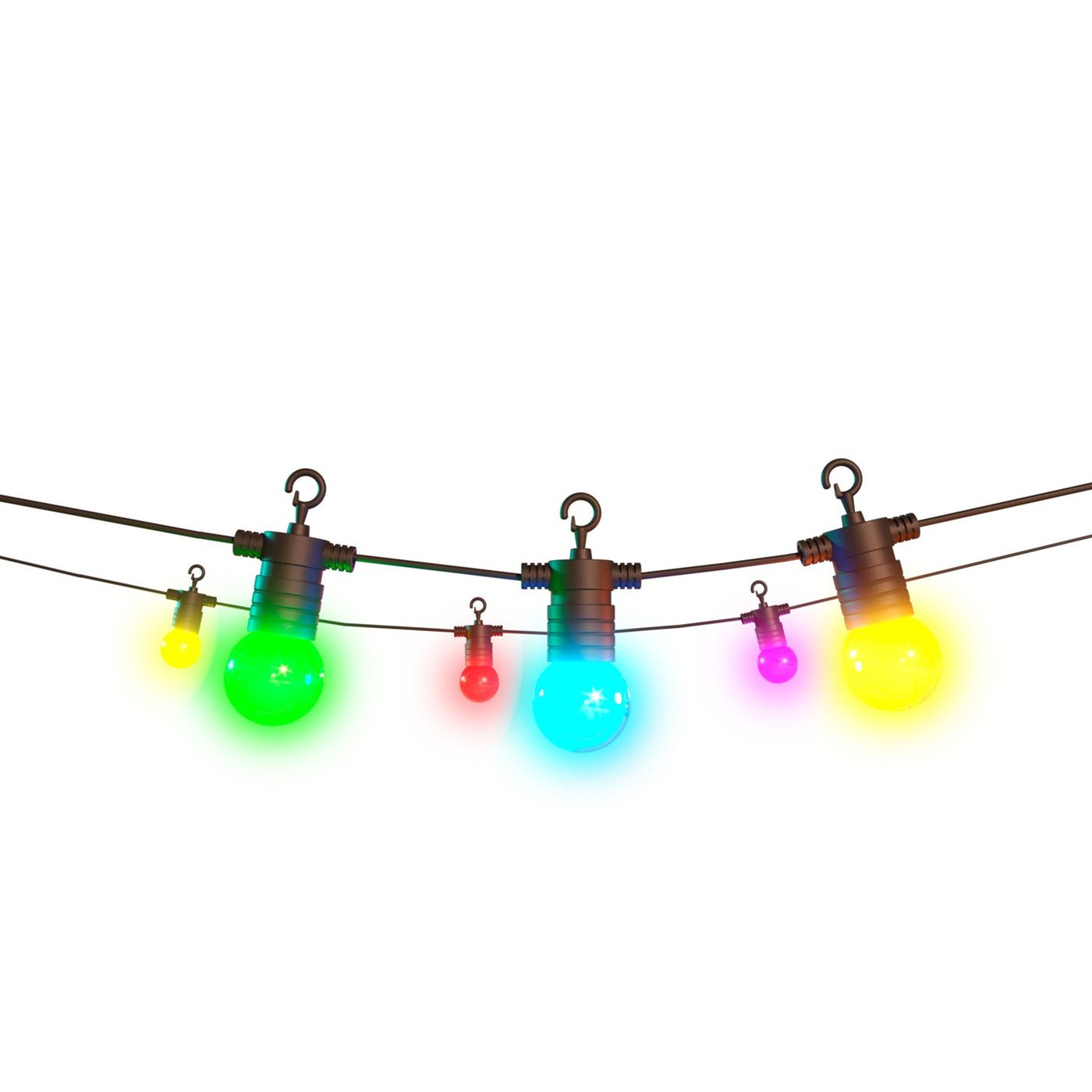 Calex Smart LED Lichterkette 10m - 7,2W - RGB + 2700K - IP44 - Inkl. LED-Lampen