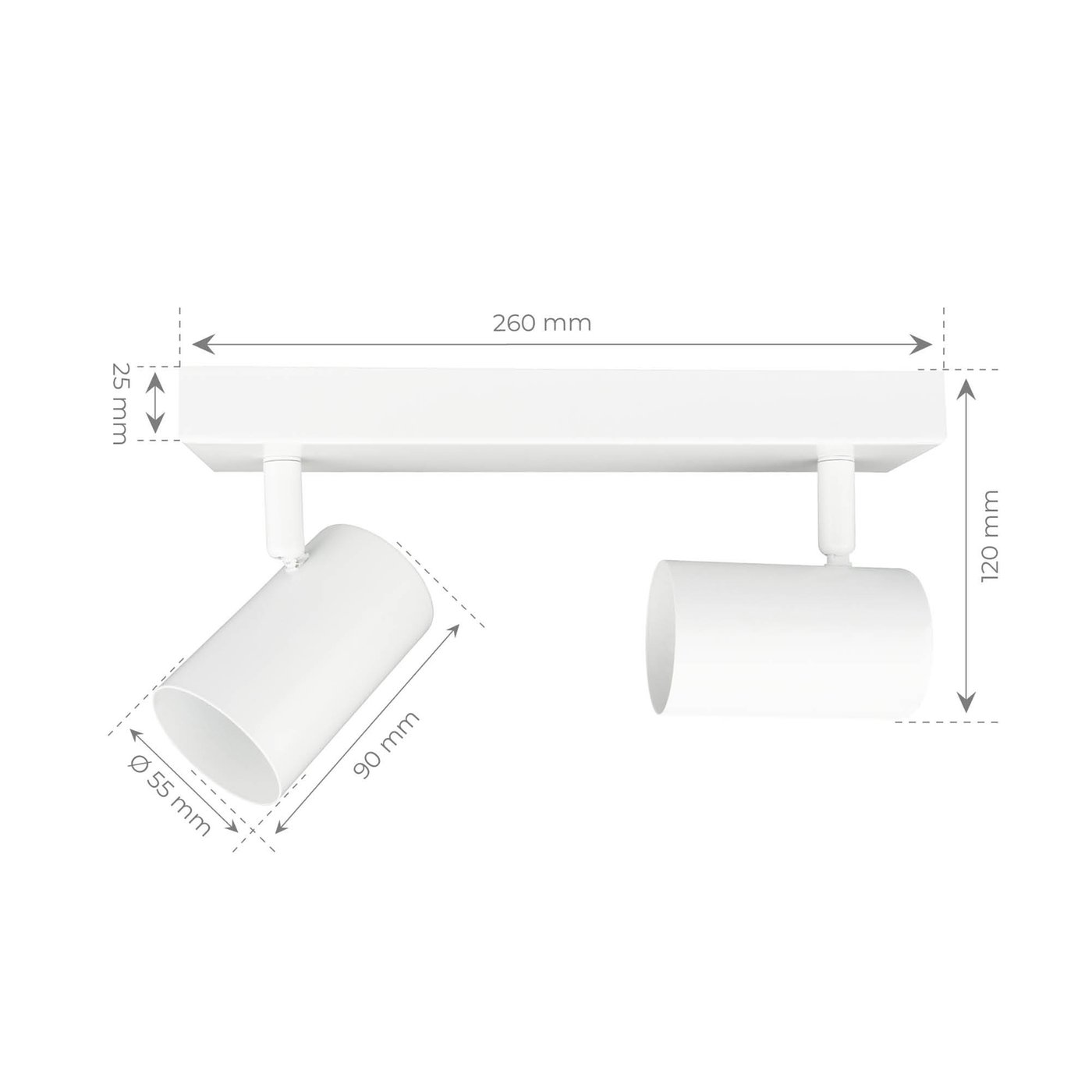 BARCELONA LED - Foco LED de Superficie con Zoom Ajustable (15°-36°) 3W