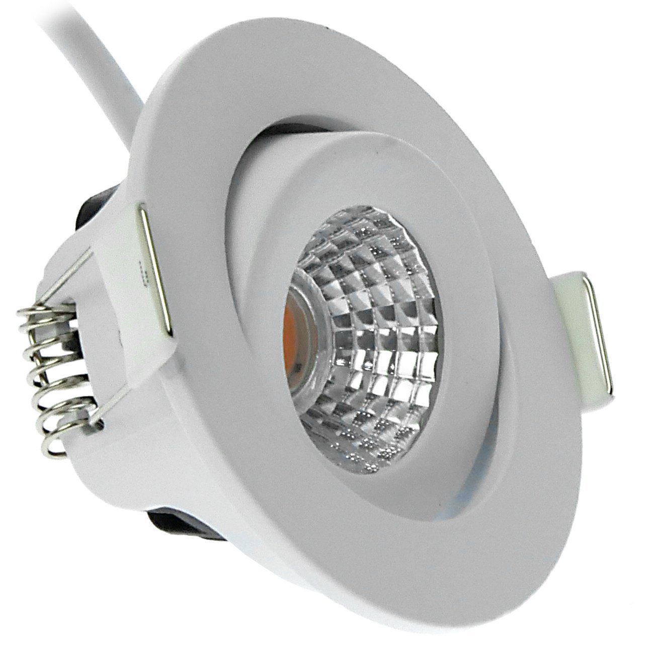 LED Einbaustrahler Weiß - 5W - IP54 - 2000K-3000K - Neigbar